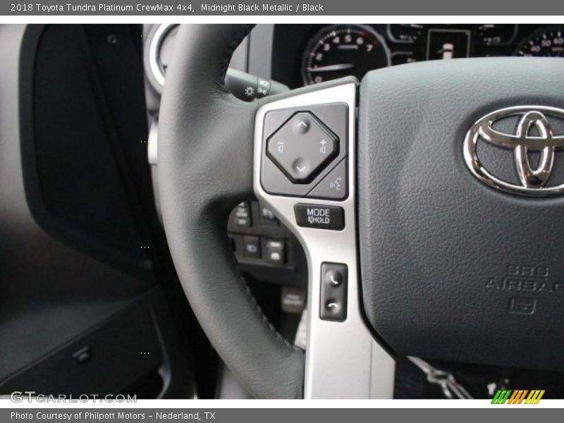 Midnight Black Metallic / Black 2018 Toyota Tundra Platinum CrewMax 4x4