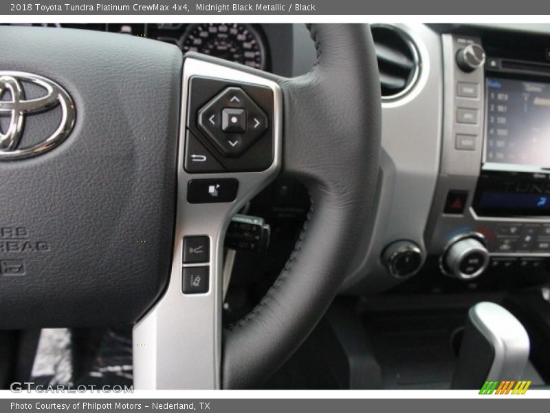 Midnight Black Metallic / Black 2018 Toyota Tundra Platinum CrewMax 4x4