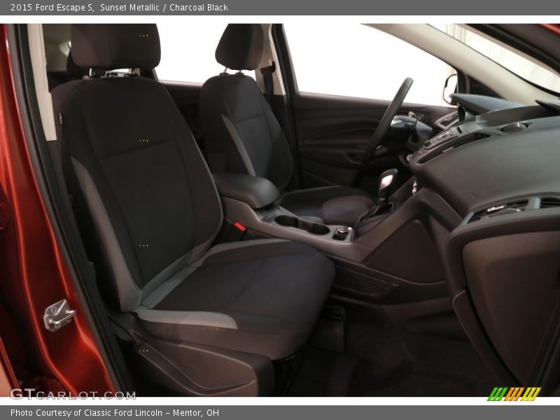 Sunset Metallic / Charcoal Black 2015 Ford Escape S