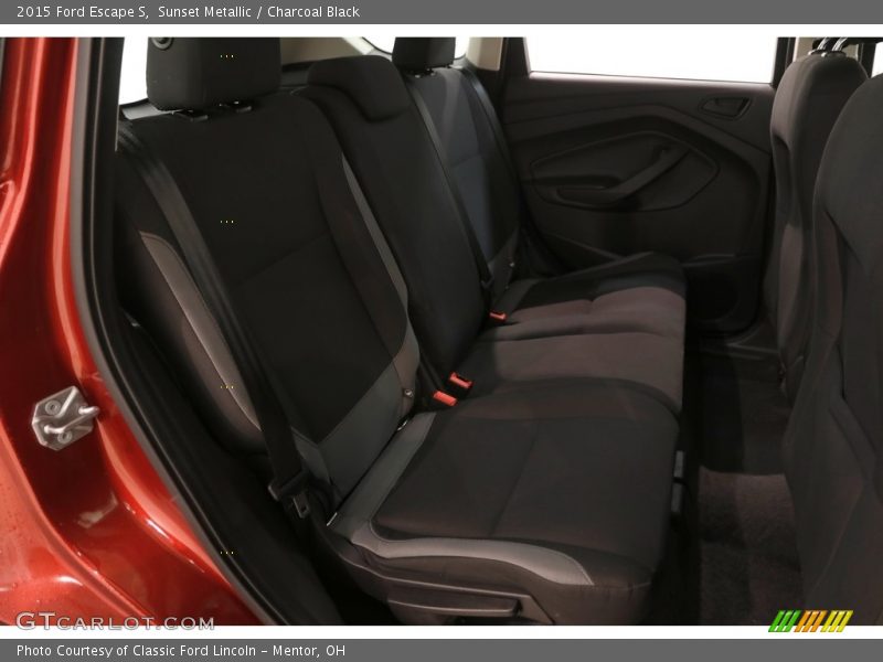 Sunset Metallic / Charcoal Black 2015 Ford Escape S