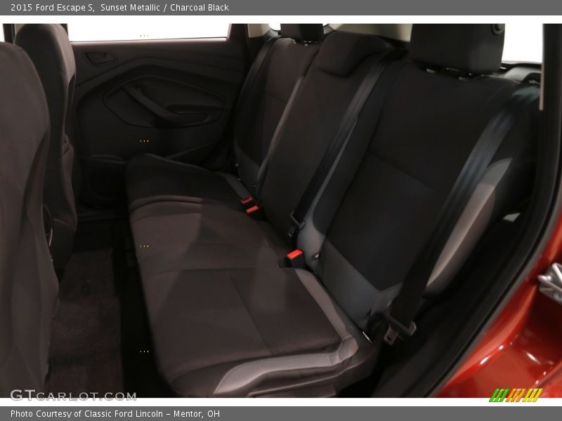 Sunset Metallic / Charcoal Black 2015 Ford Escape S