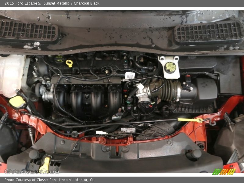 Sunset Metallic / Charcoal Black 2015 Ford Escape S