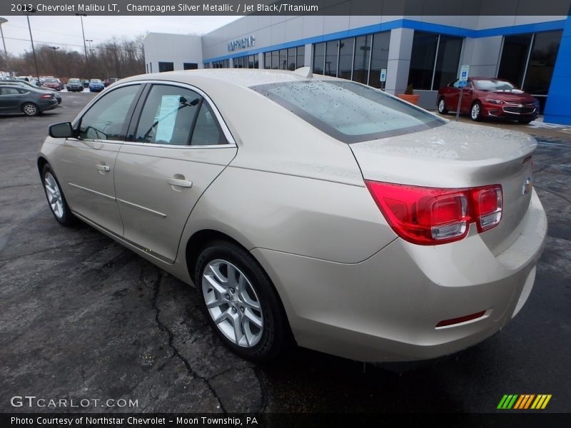 Champagne Silver Metallic / Jet Black/Titanium 2013 Chevrolet Malibu LT