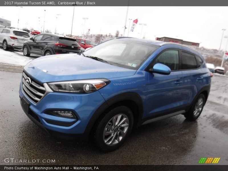 Caribbean Blue / Black 2017 Hyundai Tucson SE AWD