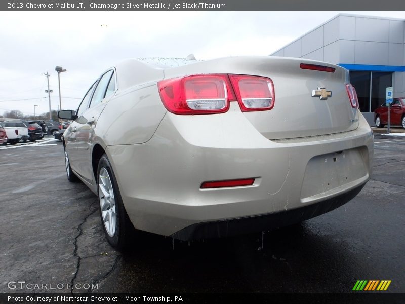 Champagne Silver Metallic / Jet Black/Titanium 2013 Chevrolet Malibu LT