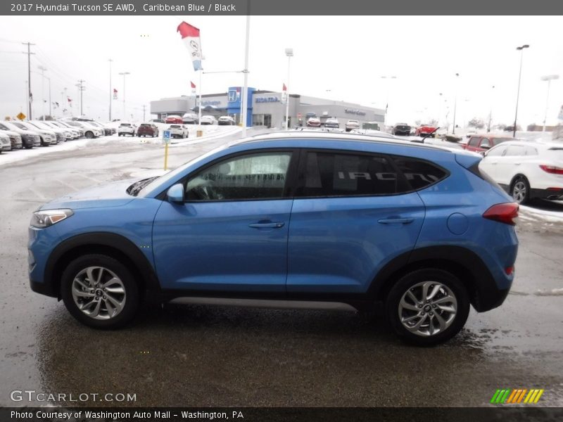 Caribbean Blue / Black 2017 Hyundai Tucson SE AWD