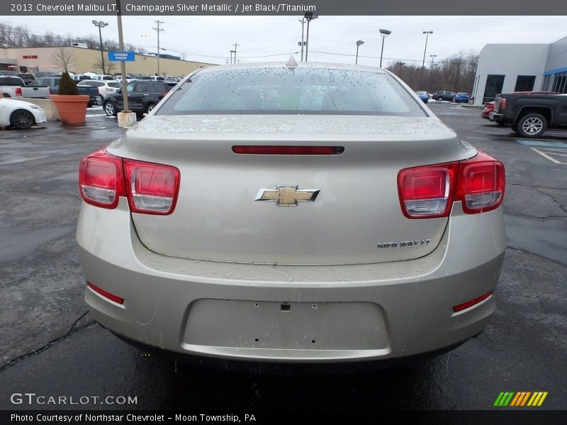 Champagne Silver Metallic / Jet Black/Titanium 2013 Chevrolet Malibu LT