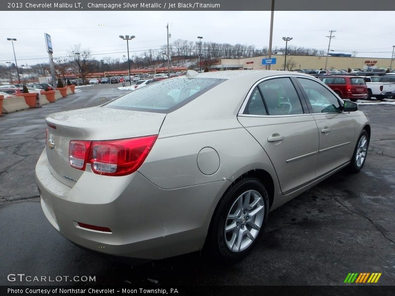 Champagne Silver Metallic / Jet Black/Titanium 2013 Chevrolet Malibu LT