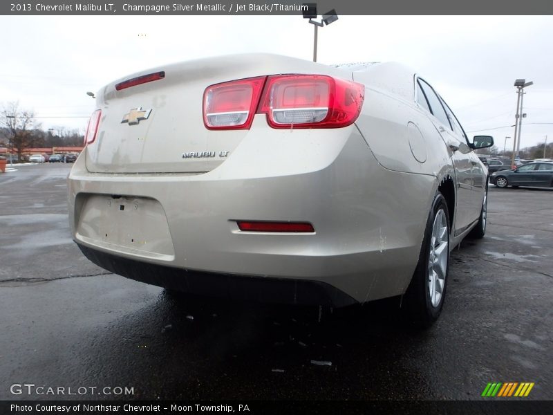Champagne Silver Metallic / Jet Black/Titanium 2013 Chevrolet Malibu LT