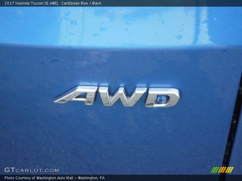 Caribbean Blue / Black 2017 Hyundai Tucson SE AWD
