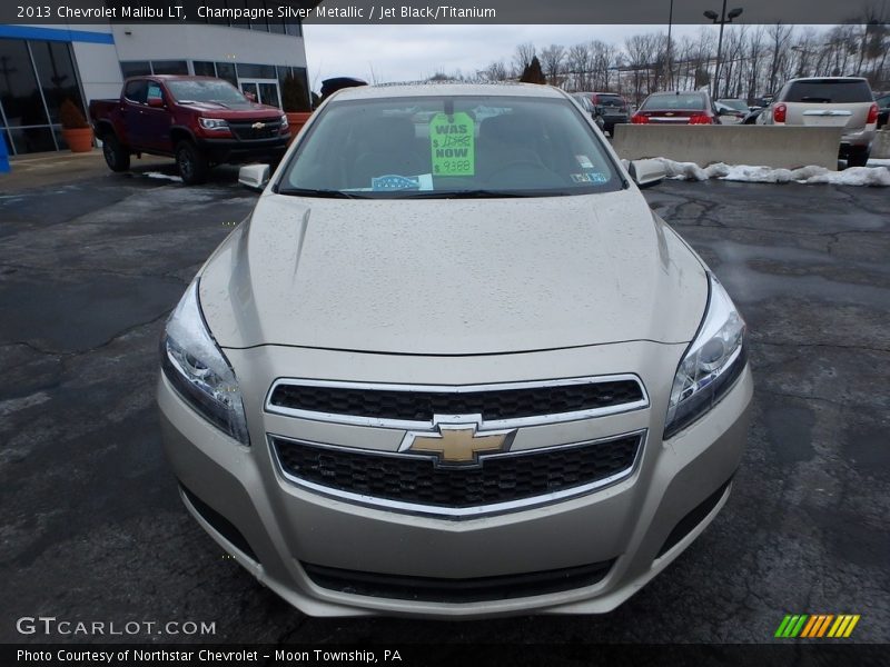 Champagne Silver Metallic / Jet Black/Titanium 2013 Chevrolet Malibu LT