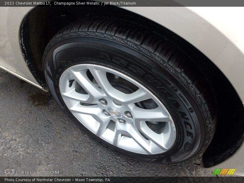 Champagne Silver Metallic / Jet Black/Titanium 2013 Chevrolet Malibu LT