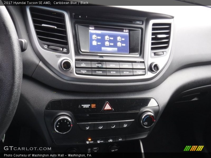 Caribbean Blue / Black 2017 Hyundai Tucson SE AWD