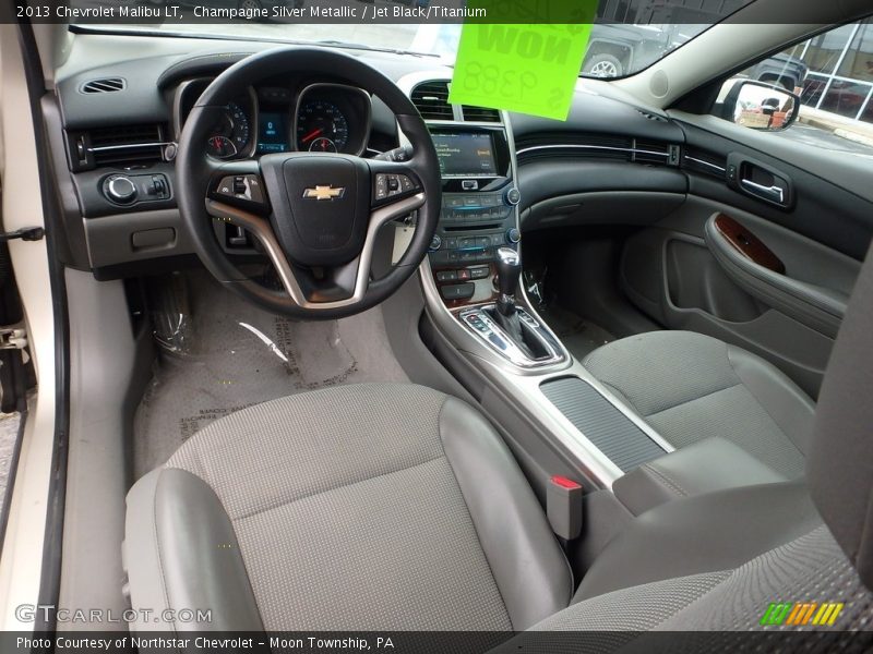 Champagne Silver Metallic / Jet Black/Titanium 2013 Chevrolet Malibu LT