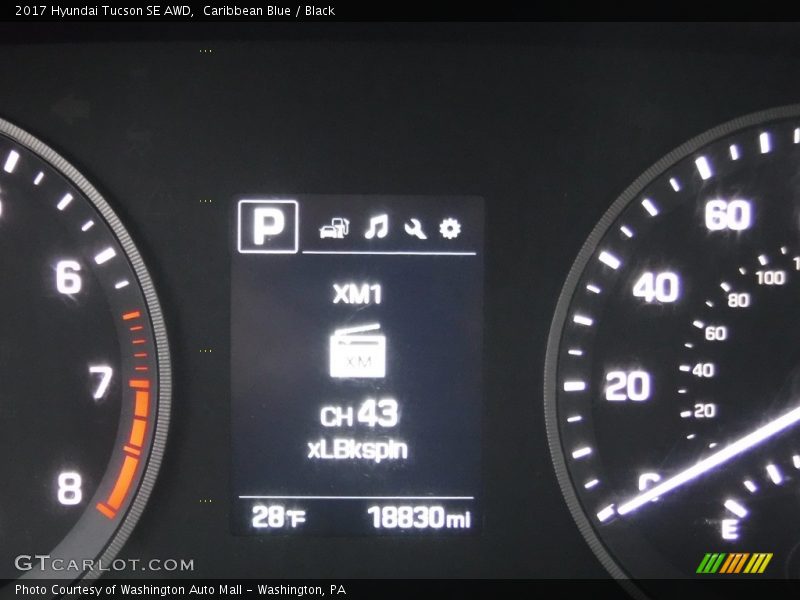 Caribbean Blue / Black 2017 Hyundai Tucson SE AWD