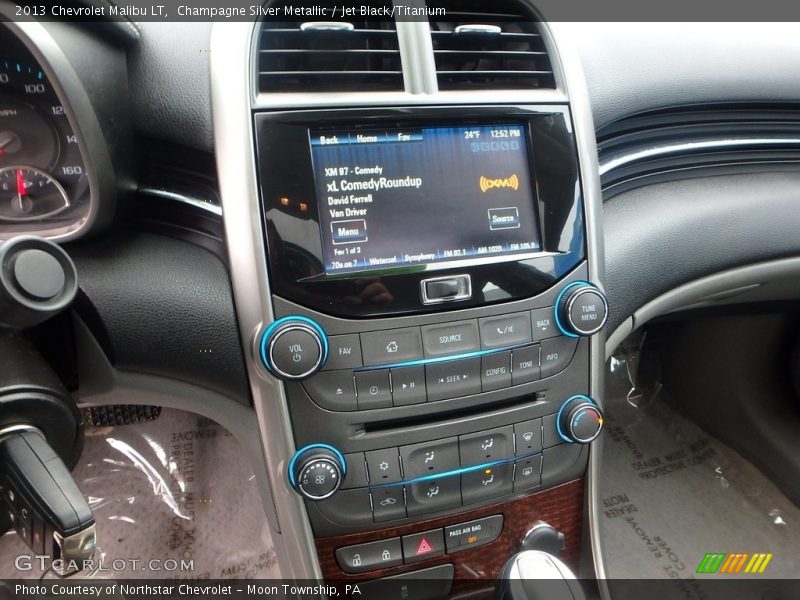 Champagne Silver Metallic / Jet Black/Titanium 2013 Chevrolet Malibu LT