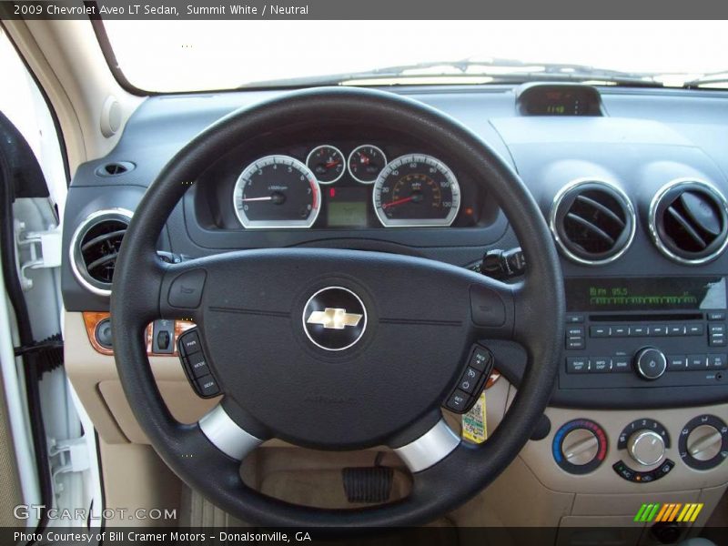 Summit White / Neutral 2009 Chevrolet Aveo LT Sedan