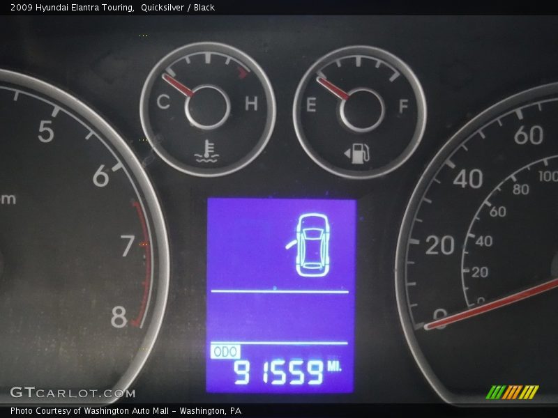 Quicksilver / Black 2009 Hyundai Elantra Touring