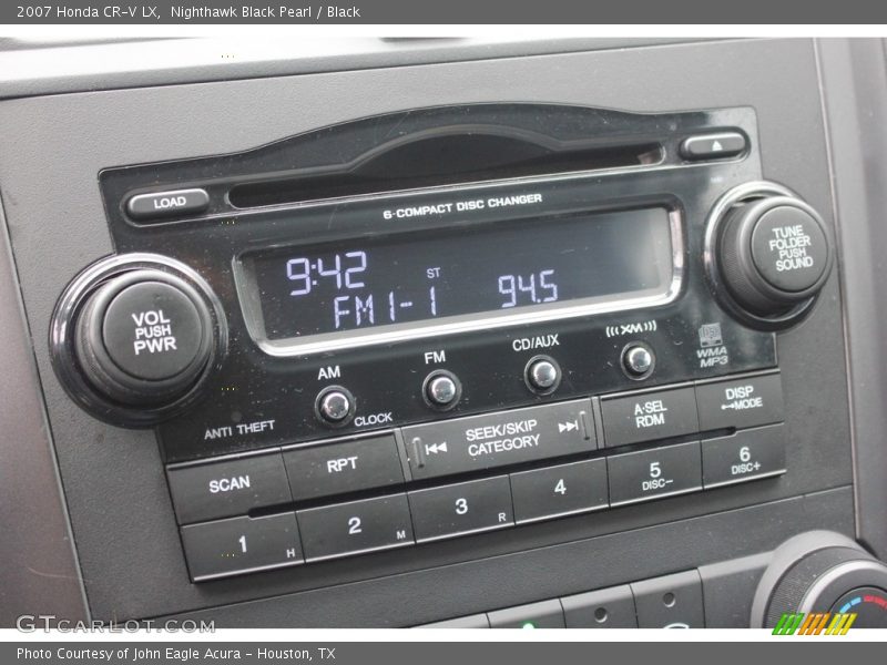 Nighthawk Black Pearl / Black 2007 Honda CR-V LX