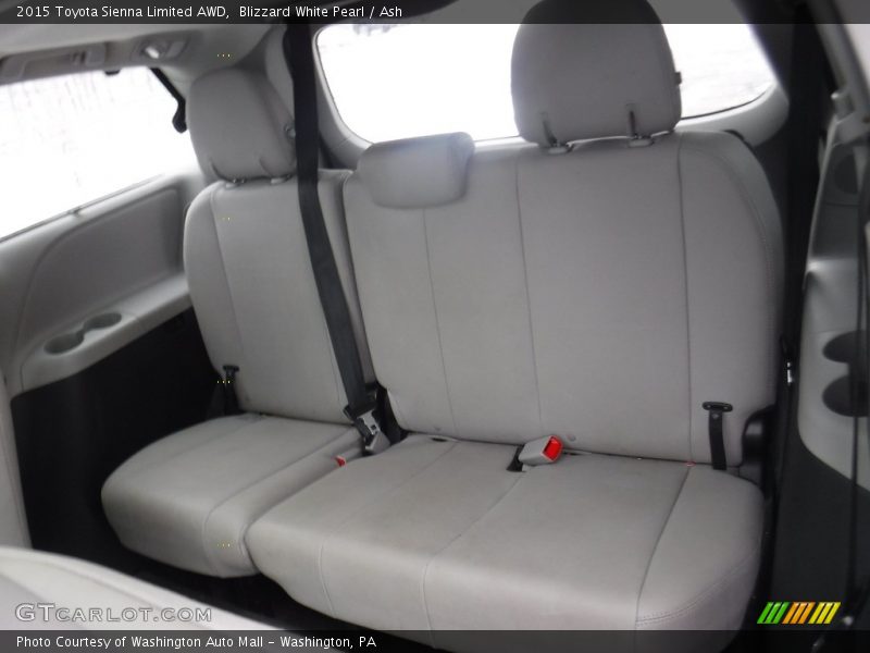 Blizzard White Pearl / Ash 2015 Toyota Sienna Limited AWD