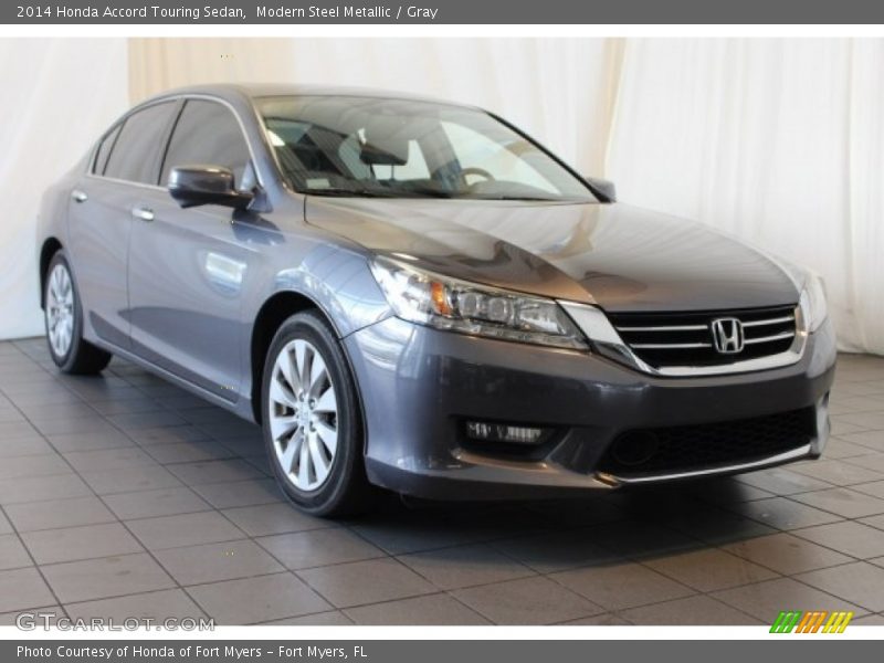 Modern Steel Metallic / Gray 2014 Honda Accord Touring Sedan