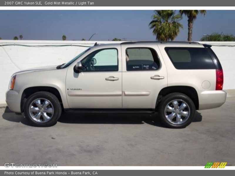Gold Mist Metallic / Light Tan 2007 GMC Yukon SLE