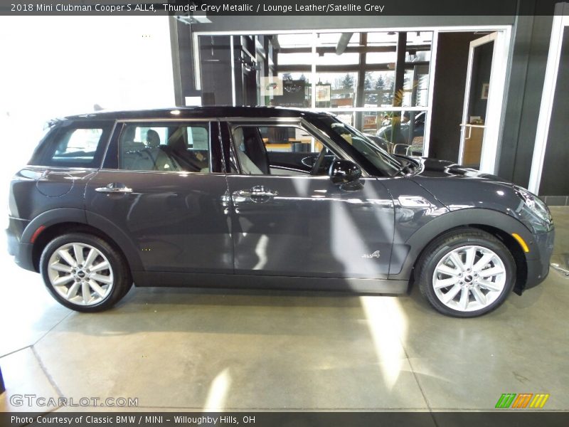 Thunder Grey Metallic / Lounge Leather/Satellite Grey 2018 Mini Clubman Cooper S ALL4