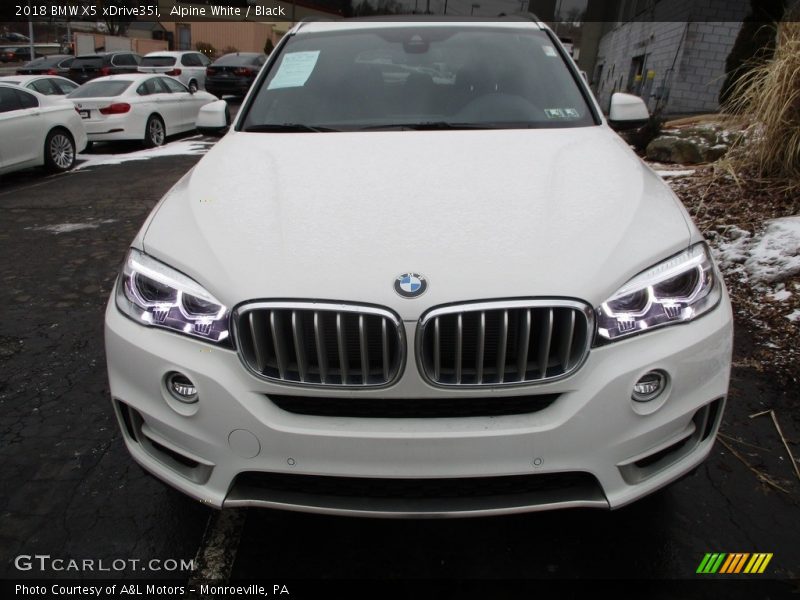 Alpine White / Black 2018 BMW X5 xDrive35i