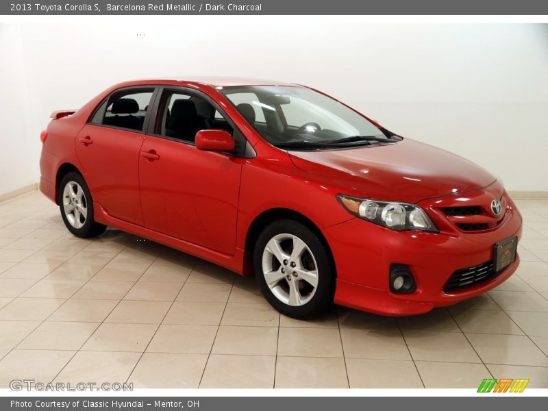 Barcelona Red Metallic / Dark Charcoal 2013 Toyota Corolla S