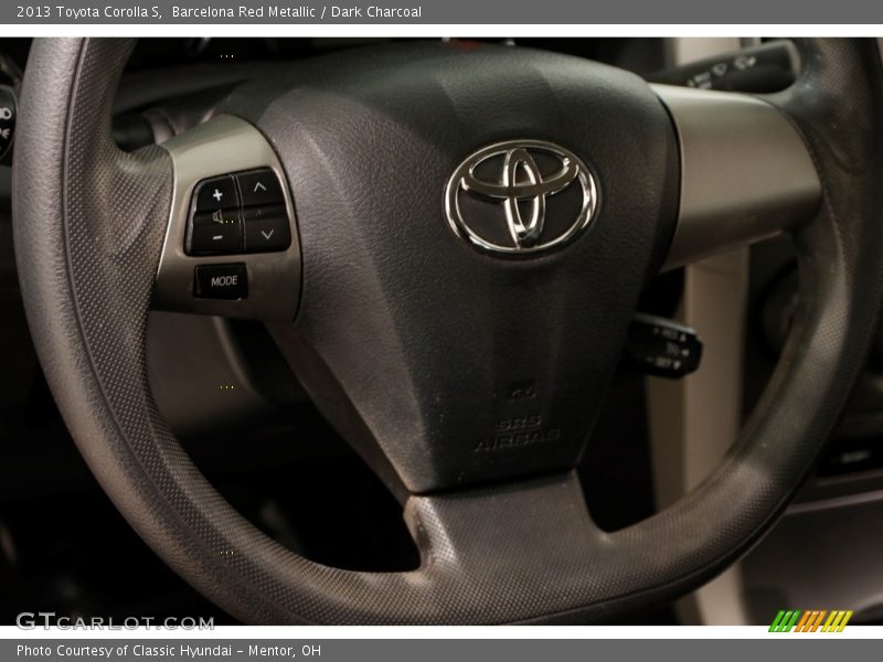 Barcelona Red Metallic / Dark Charcoal 2013 Toyota Corolla S