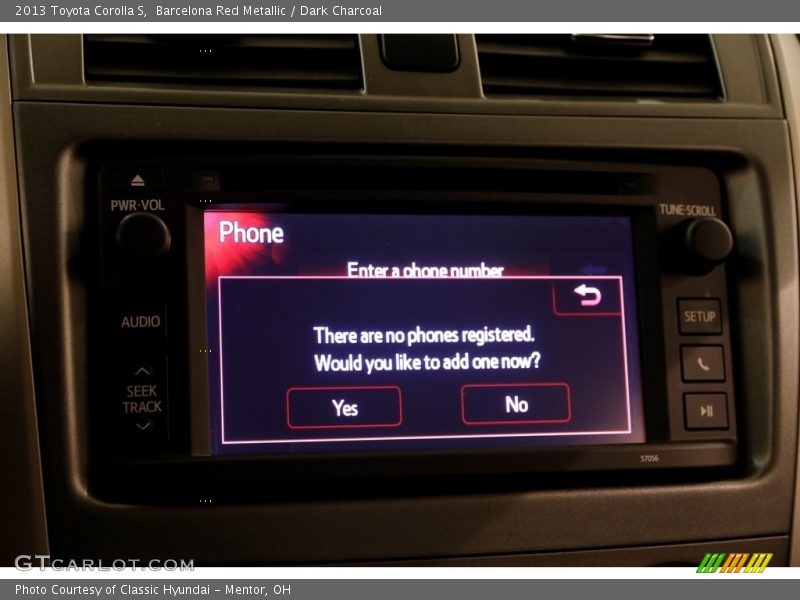 Barcelona Red Metallic / Dark Charcoal 2013 Toyota Corolla S