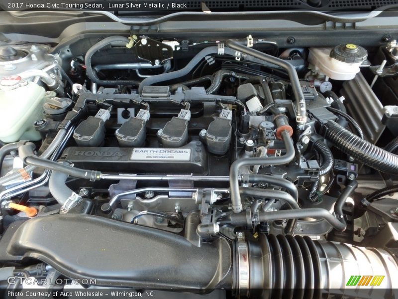 Lunar Silver Metallic / Black 2017 Honda Civic Touring Sedan