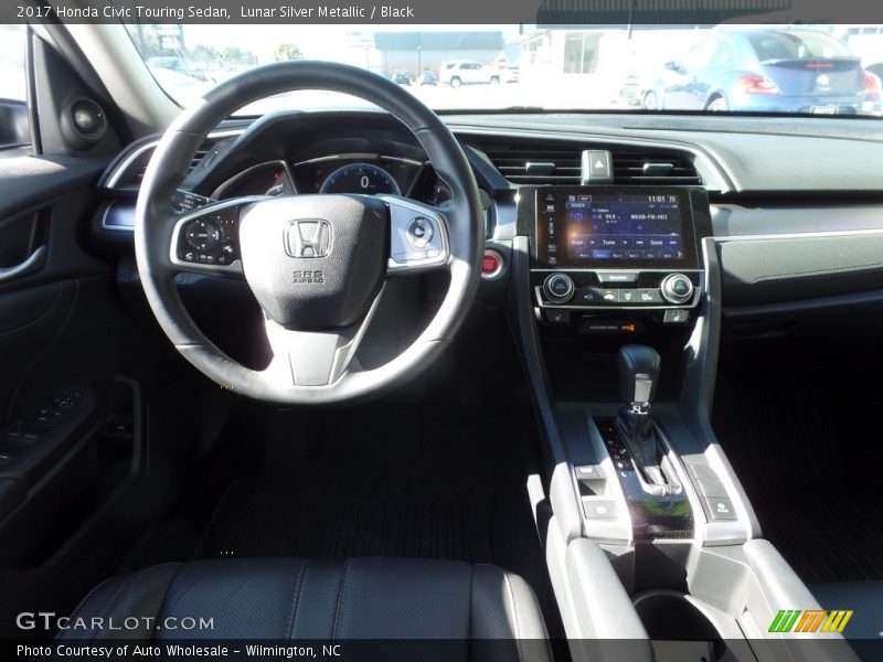 Lunar Silver Metallic / Black 2017 Honda Civic Touring Sedan