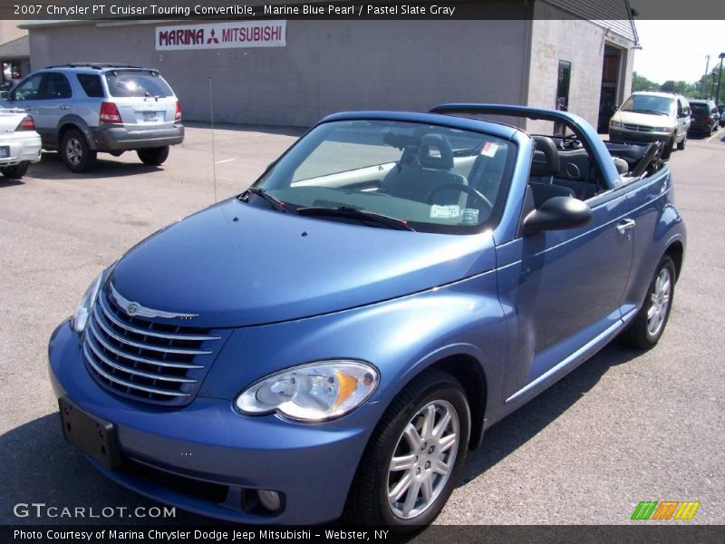 Marine Blue Pearl / Pastel Slate Gray 2007 Chrysler PT Cruiser Touring Convertible