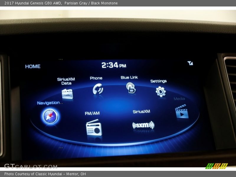 Parisian Gray / Black Monotone 2017 Hyundai Genesis G80 AWD