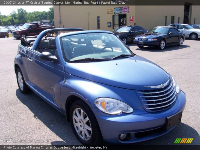 Marine Blue Pearl / Pastel Slate Gray 2007 Chrysler PT Cruiser Touring Convertible