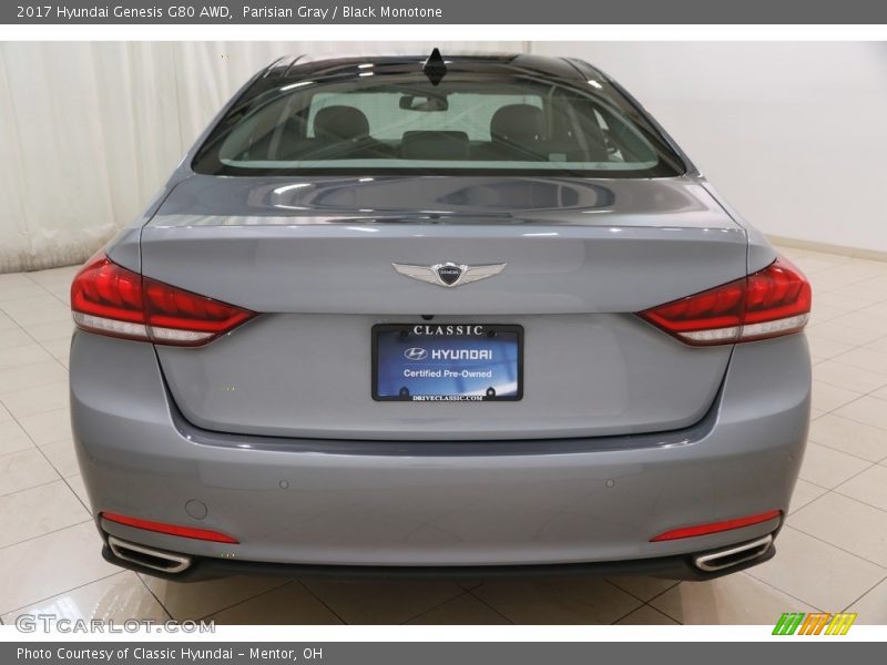 Parisian Gray / Black Monotone 2017 Hyundai Genesis G80 AWD