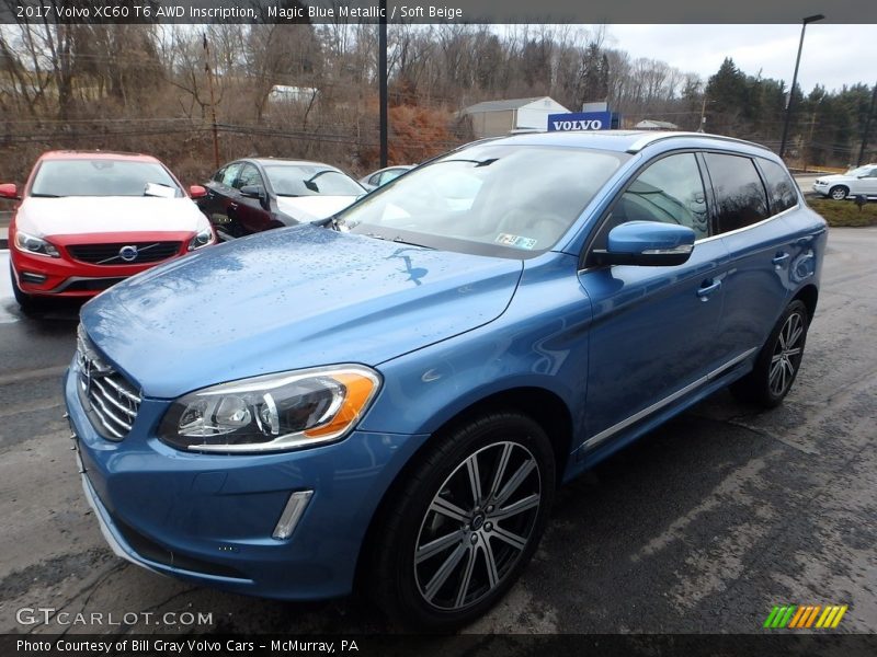 Magic Blue Metallic / Soft Beige 2017 Volvo XC60 T6 AWD Inscription