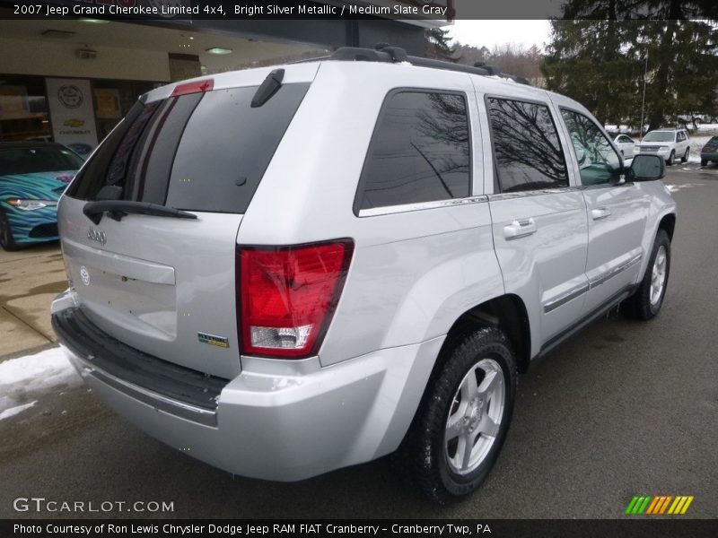 Bright Silver Metallic / Medium Slate Gray 2007 Jeep Grand Cherokee Limited 4x4