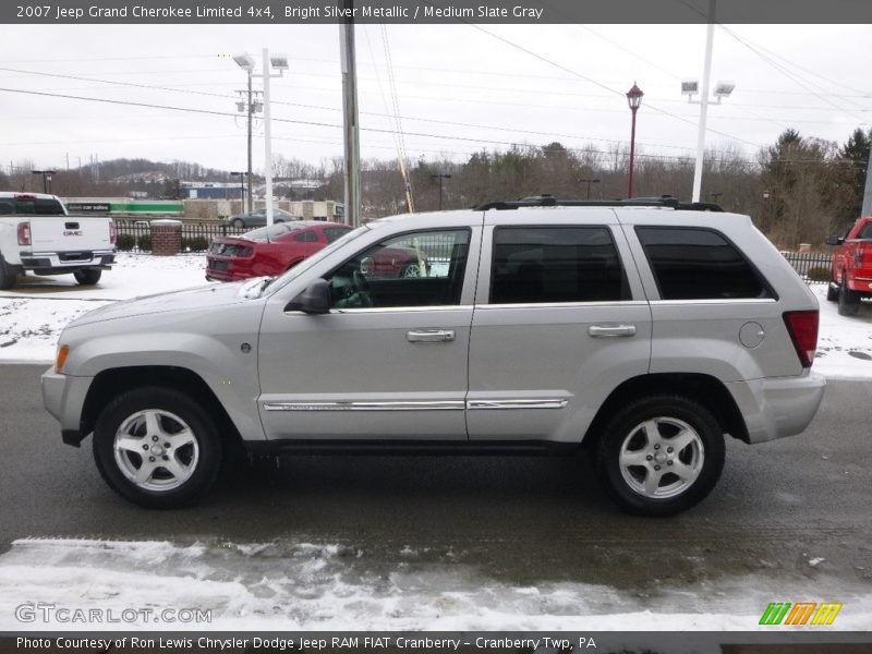 Bright Silver Metallic / Medium Slate Gray 2007 Jeep Grand Cherokee Limited 4x4