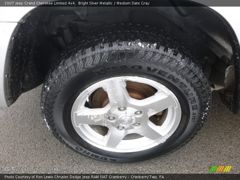 Bright Silver Metallic / Medium Slate Gray 2007 Jeep Grand Cherokee Limited 4x4
