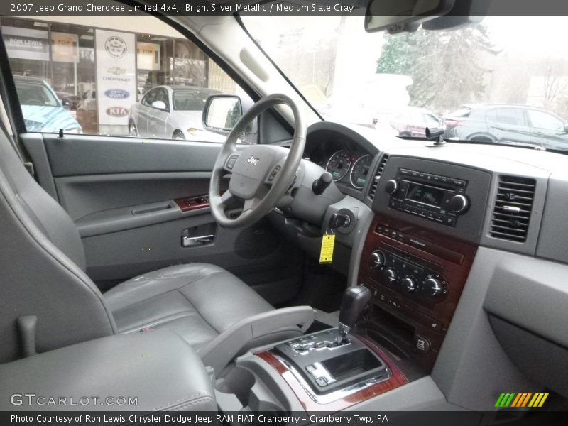 Bright Silver Metallic / Medium Slate Gray 2007 Jeep Grand Cherokee Limited 4x4