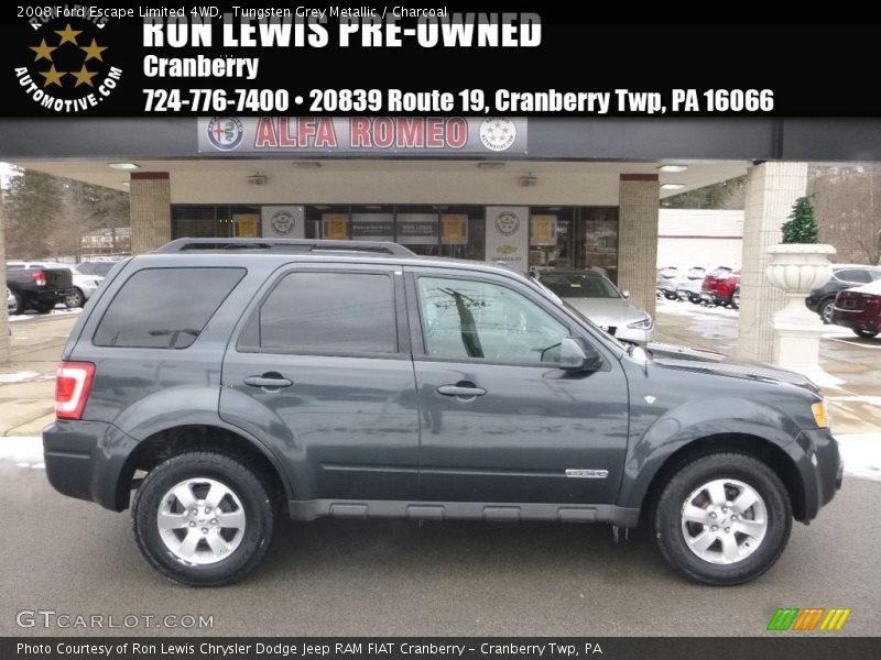 Tungsten Grey Metallic / Charcoal 2008 Ford Escape Limited 4WD