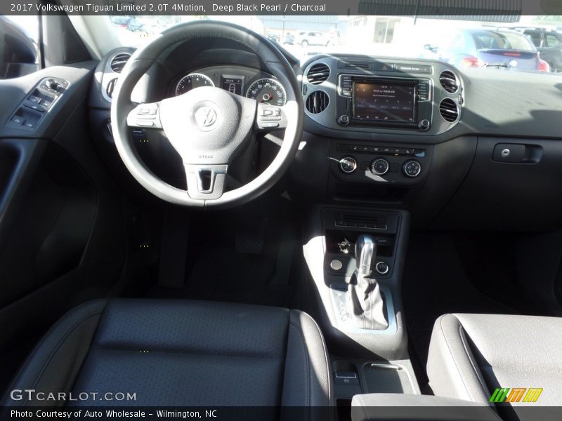 Deep Black Pearl / Charcoal 2017 Volkswagen Tiguan Limited 2.0T 4Motion