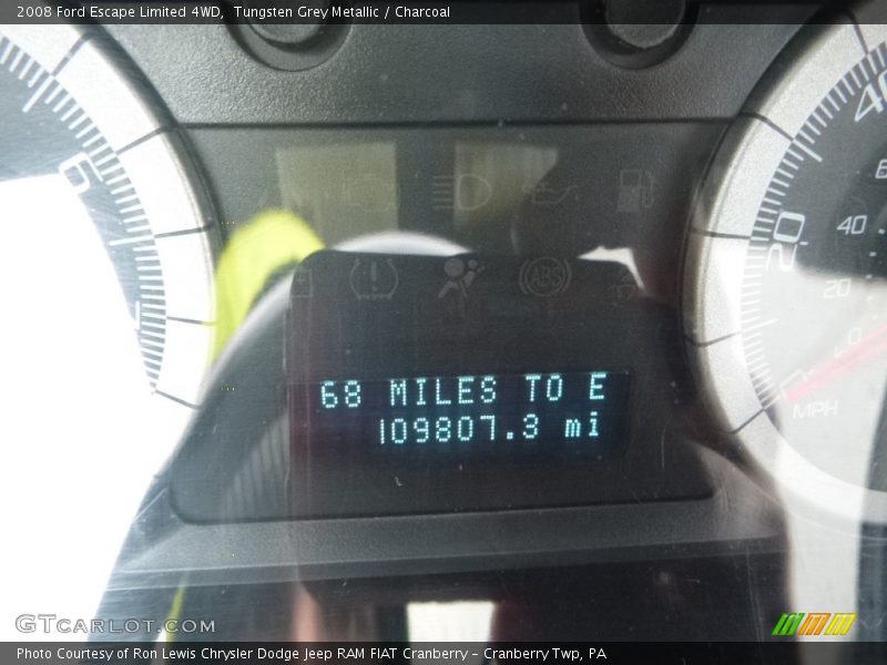 Tungsten Grey Metallic / Charcoal 2008 Ford Escape Limited 4WD