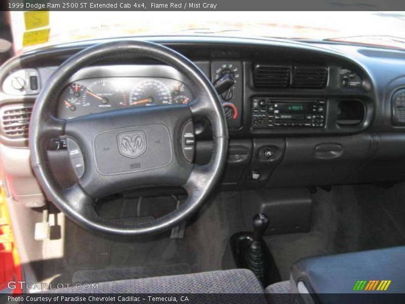 Flame Red / Mist Gray 1999 Dodge Ram 2500 ST Extended Cab 4x4