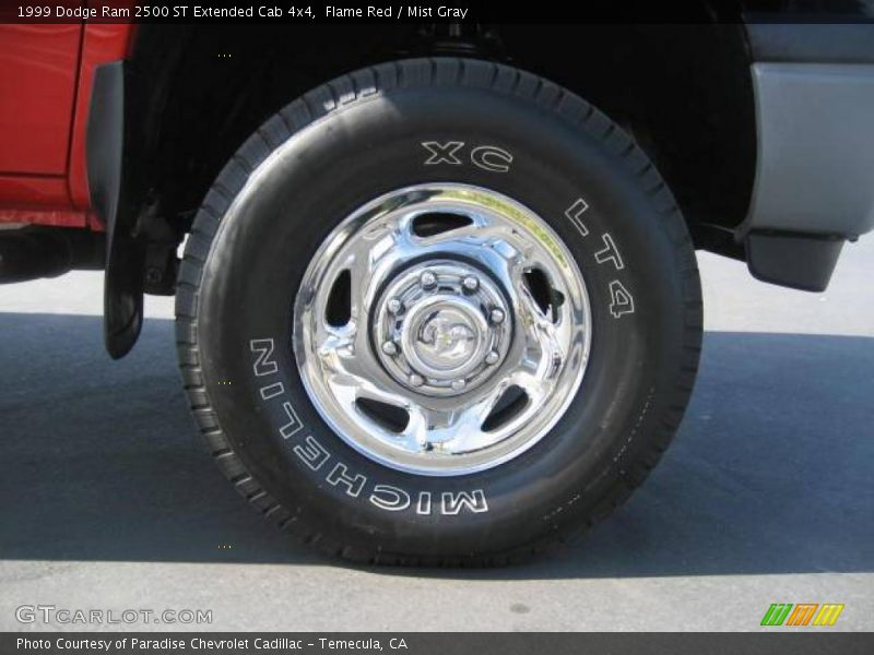 Flame Red / Mist Gray 1999 Dodge Ram 2500 ST Extended Cab 4x4
