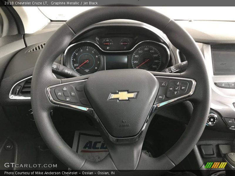 Graphite Metallic / Jet Black 2018 Chevrolet Cruze LT