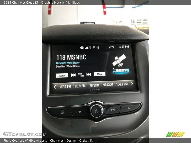 Graphite Metallic / Jet Black 2018 Chevrolet Cruze LT