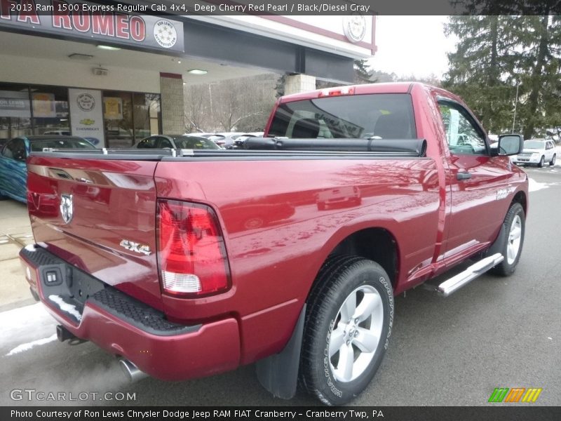 Deep Cherry Red Pearl / Black/Diesel Gray 2013 Ram 1500 Express Regular Cab 4x4
